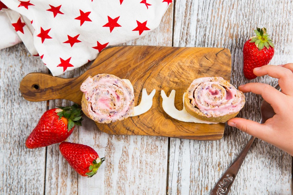 Strawberry and Blueberry Cake Roll