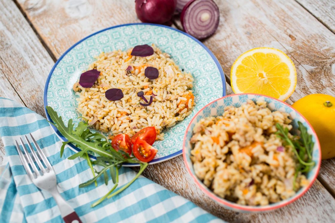 Spring Protein Salad with Rice